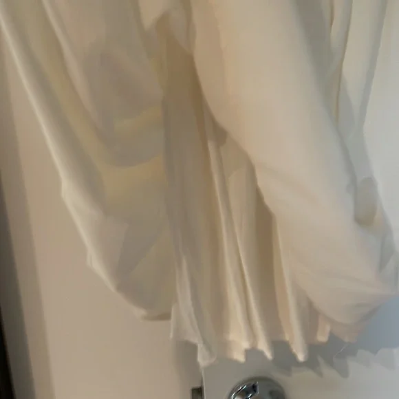 Anine Bing 100% Silk White Mini Dress - Picture 5 of 7